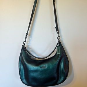 Limited edition Coach handbag with strap iridescent mermaid